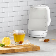 GOURMETmaxx GOURMETmaxx Wasserkocher Glas mit Frostglas-Design 1,7 L, 1.7 l, 2200,00 W Чайник GOURMETmaxx с дизайном матового стекла 1,7 л, 1,7 л, 2200,00 Вт