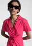 Tommy Hilfiger SOLID MIDI DRESS Day dress bright cerise pink ПЛАТЬЕ МИДИ SOLID Повседневное платье ярко-вишнево-розовый