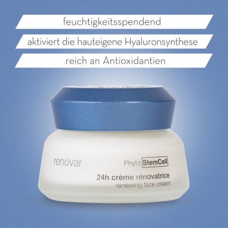 JEAN D'ARCEL Phyto StemCell 24h creme renovatrice RENOVAR Revitalisierende 24h Creme starkt die Hautschutzfunktionen Phyto StemCell 24h cream renovatrice RENOVAR ревитализирующий 24h крем усиливает защитные функции кожи