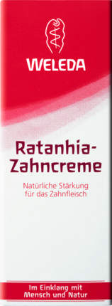 Weleda Ratanhia, Веледа Натуральная Зубная паста из корней Ратании против кровоточивости дёсен, 75 мл