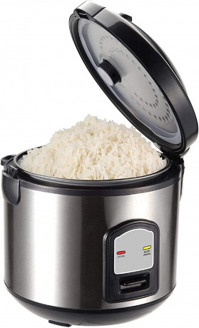 JUNG JUNG Reiskocher Reisgarer 3in1, Reistopf alle Reisarten, Reiskocher elektrisch 1,2L, 400 W, Dampfgarer, Cooker, Steamer, Dampfer, Risottokocher, Gemusegarer Рисоварка JUNG 3-в-1, рисоварка для всех видов риса, электрическая рисоварка 1,2 л, 400 Вт,