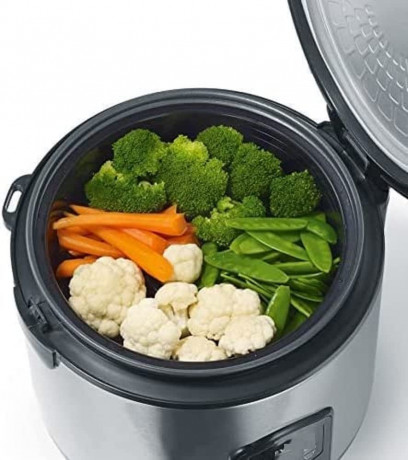 JUNG JUNG Reiskocher Reisgarer 3in1, Reistopf alle Reisarten, Reiskocher elektrisch 1,2L, 400 W, Dampfgarer, Cooker, Steamer, Dampfer, Risottokocher, Gemusegarer Рисоварка JUNG 3-в-1, рисоварка для всех видов риса, электрическая рисоварка 1,2 л, 400 Вт,