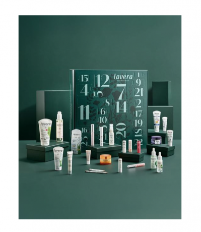 lavera Advent Calendar  2025 Адвент-календарь с натуральной косметикой, 24 сюрприза по уходу за кожей илицом и для макияжа, 50 см х 50 см 