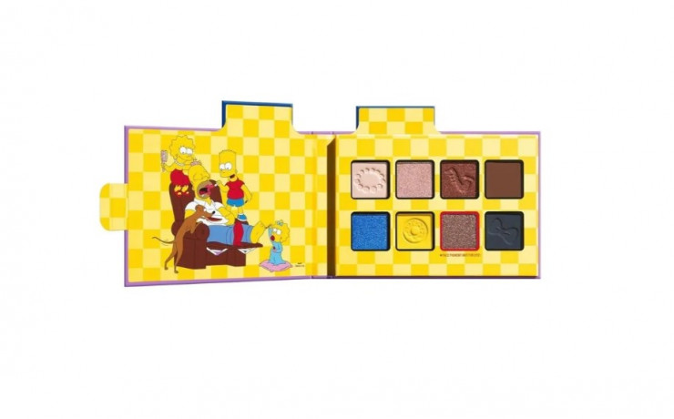 NYX Professional Makeup палетка теней The Simpsons, 8 оттенков, мультицветная, высокая пигментация, матовые и сияющие тени для век