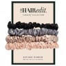 The Hair Edit Multi-Color Ruched Ribbon Scrunchies  Разноцветные резинки для волос с рюшами и лентой