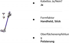 DYSON DYSON Akku-Handstaubsauger V11 Animal+  Беспроводной ручной пылесос DYSON V11 Animal+