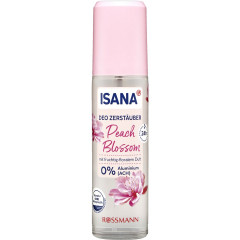 ISANA Deo Zerstauber Peach Blossom 75ml, Изана Дезодорант-распылитель, аромат персика и розы, 24ч защита, без газа, 75 мл