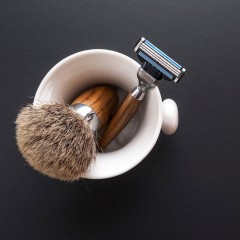 I WANT YOU NAKED Rasierseife Weiss Tonerde. Rosmarin &amp; Zitrone  Мыло для бритья Белая глина. Розмарин и лимон