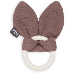 jollein Beissring siliconen Bunny ears chestnut Прорезыватель силиконовый Заячьи ушки каштановые