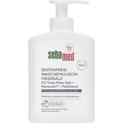 SEBAMED Seifenfrei Waschemulsion Meersalz, 200 ml, Себамед Эмульсия для мытья с морской солью, для чувствительной кожи, 200 мл