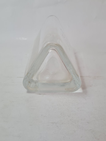 Ваза стеклянная винтажная, 17,5 x 10,5 см, Германия, 1970-80гг.