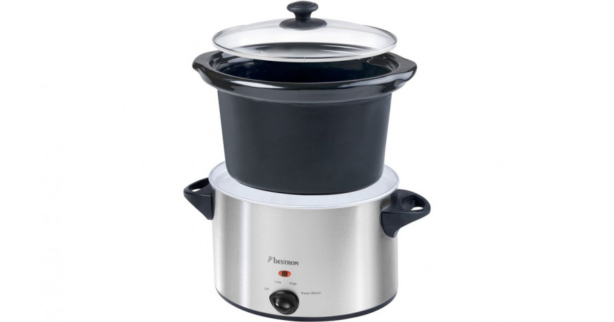 Bestron Bestron Slow Cooker ASC350, Multikocher edelstahl/schwarz  edelstahl/schwarz Bestron Slow Cooker ASC350, мультиварка нержавеющая сталь/черный
