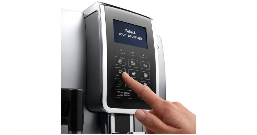 DeLonghi DeLonghi Dinamica ECAM 350.75.S, Vollautomat silber/schwarz  silber, schwarz DeLonghi Dinamica ECAM 350.75.S, полностью автоматический серебристый/черный