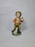 Фигурка винтажная Im Stil Goebel / R.O.C "Мальчик с гитарой и кроликом", ручная роспись, керамика, 19 см, Тайвань, 1960-70гг.