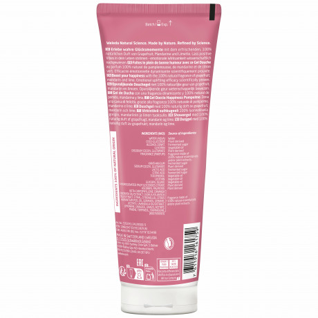 WELEDA Aroma Shower Happiness, 200 ml, Гель для душа Aroma Shower Happiness с грейпфрутом, мандарином и лаймом, 200 мл