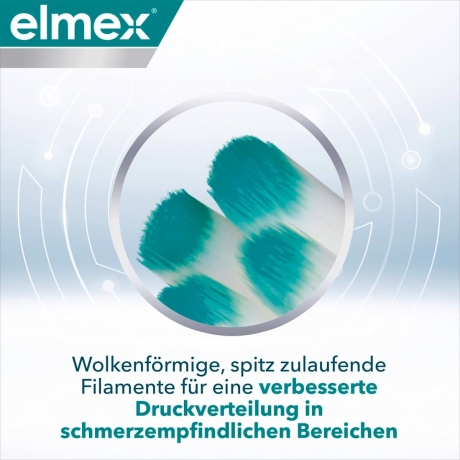 elmex Zahnbuerste sensitive extra soft, 1 St, Зубная щётка Sensitive Expert Praezision с ультрамягкой щетиной для чувствительных зубов, 1 шт.