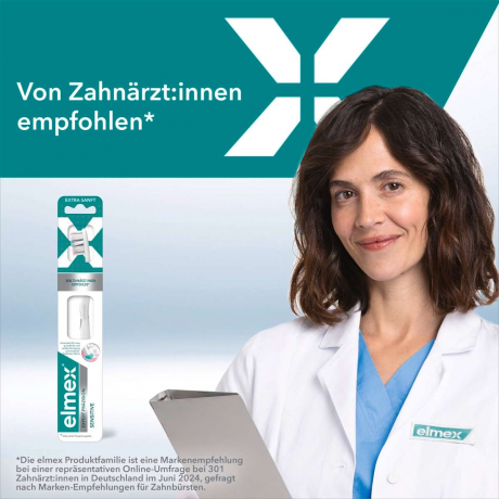 elmex Zahnbuerste sensitive extra soft, 1 St, Зубная щётка Sensitive Expert Praezision с ультрамягкой щетиной для чувствительных зубов, 1 шт.