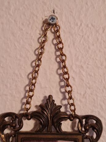 Композиция винтажная из 3 небольших фресок на цепочке, 38 х 8 см, Италия, 1960-70гг.