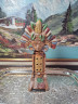 Фигурка-флейта винтажная Im Stil Mexico Aztec "Ацтекский идол", керамика, 25.5 см, Германия, 1980-90гг.