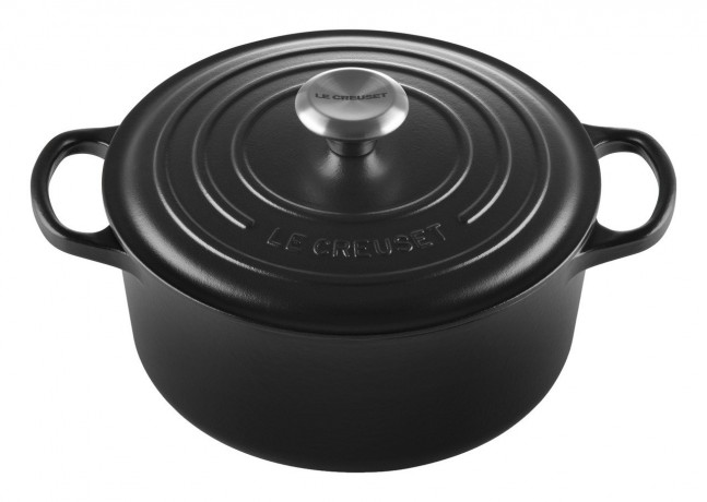 Le Creuset LE CREUSET Br\u00e4ter rund 26cm Schwarz Signature schwarz LE CREUSET Брюк 4тер круглый 26см Черный Signature