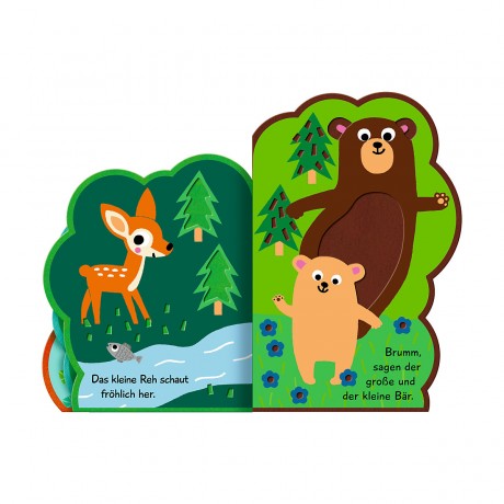 Coppenrath Verlag Mein Filz-Fuhlbuch: Brumm! Wer wohnt im Wald? Моя войлочная книга: Брамм! Кто живет в лесу?