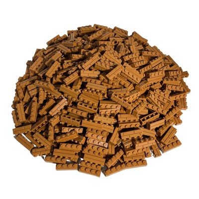 LEGO LEGO 1x4 Mauersteine Nougat - 100 Stuck - Nougat 15533 Кубики LEGO 1x4 нуга — 100 штук — нуга 15533
