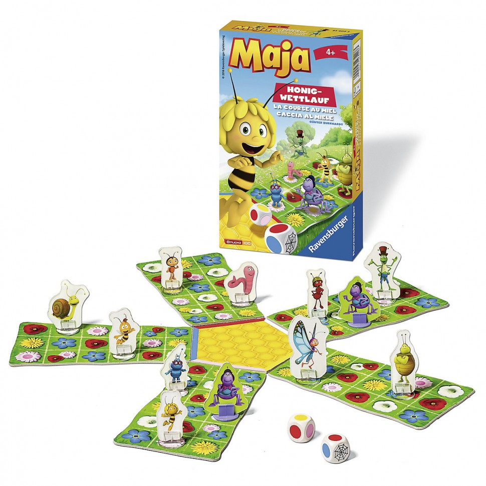 Купить Ravensburger Mitbringspiel Biene Maja Honig-Wettlauf Игра «Принеси с  собой медовую гонку пчелки Майи» в интернет-магазине Diskontshop.eu  Германия всего за 977 руб. в