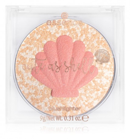 essence Cute as shell Эссенс румяна с подсвечивающим эффектом