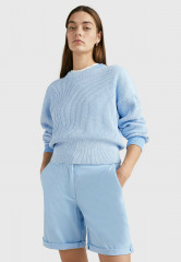 Tommy Hilfiger CROPPED Jumper hydrangea blue УКОРОЧЕННЫЕ джемперы гортензия синяя