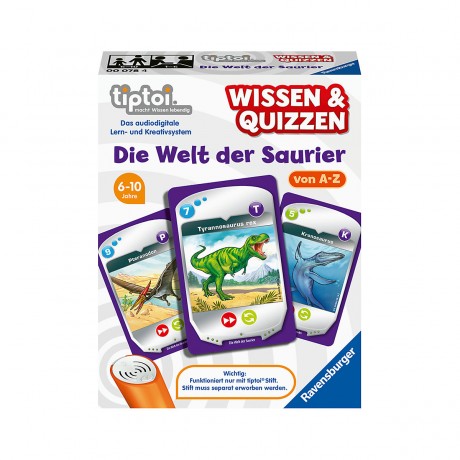 Ravensburger tiptoi Wissen Quizzen: Die Welt der Saurier Тесты на знание tiptoi: Мир динозавров