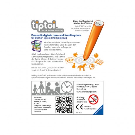 Ravensburger tiptoi Wissen Quizzen: Die Welt der Saurier Тесты на знание tiptoi: Мир динозавров
