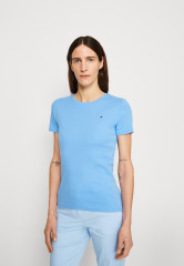 Tommy Hilfiger SLIM CODY  Print T-shirt hydrangea blue SLIM CODY Футболка с принтом гортензия синяя