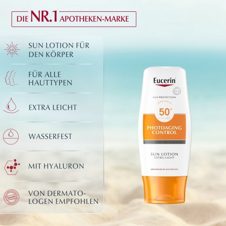 Eucerin Sun Lotion PhotoAging Control LSF 50+ Лосьон для загара против фотостарения SPF 50+