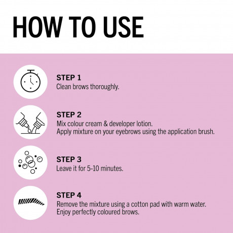 Schwarzkopf Brow Tint, Black + Dark Brown, Набор краски для бровей подбор оттенка, стойкая краска для бровей и ресниц, 2 шт