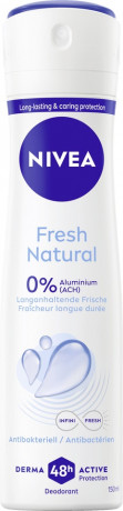 NIVEA Fresh Natural Deodorant Spray, 150 ml, Нивеа Дезодорант спрей, морские экстракты, 0% алюминия, формула INFINIFRESH, 48ч защита, 150 мл