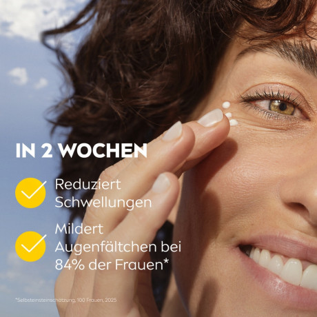 NIVEA Q10 Anti-Falten Energy Vitamin C Augenpflege, 15 ml, Нивеа крем для глаз гиалуроновая кислота, витамин E, витамин C против морщин 15 мл