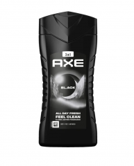 AXE 3-in-1 Duschgel &amp; Shampoo Black 250ml, Гель для душа и шампунь 3-в-1 250мл
