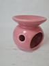Керамическая ароматическая лампа винтажная, розовая, 10,5 x 10 см, Германия, 1960-70гг.