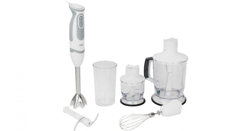 Braun Braun MultiQuick 5 Vario MQ 5245, Stabmixer weiss/hellgrau  weiss/hellgrau Braun MultiQuick 5 Vario MQ 5245, погружной блендер белый/светло-серый