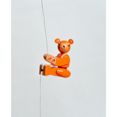 Holzspielzeug Kletterfigur Bar braun Деревянная фигурка для скалолазания коричневая