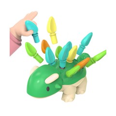 Vicabo Ankylosaurus Dino Dinosaurier Baby Kleinkinder Lernspielzeug Montessori Spielzeug Lernspiele fur Kinder Ankylosaurus Dino Dinosaur Baby Toddler Развивающие игрушки Монтессори-игрушки Развивающие игры для детей