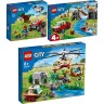 City 3er Set: 60300 Tierrettungs-Quad + 60301 Tierrettungs-Gel andewagen + 60302 Tierrettungseinsatz ЛЕГО Спасательный вездеход для зверей+Спасательный внедорожник для зверей+Операция по спасению зверей