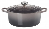 Le Creuset LE CREUSET Br\u00e4ter rund Flint SIGNATURE anthrazit LE CREUSET Br>4ter round Flint SIGNATURE
