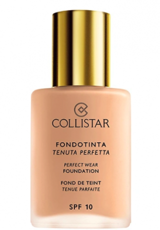Collistar Teint Perfect Wear Foundation, Коллистар Водостойкая жидкая тональная основа с SPF 10, Nr. 3 Natural, 30 мл