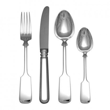Robbe & Berking Robbe & Berking Alt-Spaten 925 Sterling Silber Menubesteck-Set 4-tlg. Robbe &amp; Berking Alt-Spaten Набор столовых приборов из стерлингового серебра 925 пробы, 4 предм.
