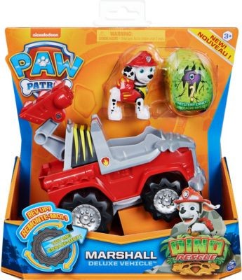 Spin Master PAW Patrol Dino Rescue Marshalls Basis Fahrzeug mit Ruckzieh-Mechanismus Базовый автомобиль PAW Patrol Dino Rescue Marshall с выдвижным механизмом.