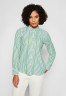 Tommy Hilfiger STRIPE Button-down blouse nola/spring lime STRIPE Блузка на пуговицах нола / весенний лайм