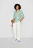 Tommy Hilfiger STRIPE Button-down blouse nola/spring lime STRIPE Блузка на пуговицах нола / весенний лайм
