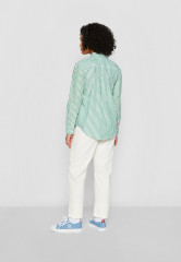 Tommy Hilfiger STRIPE Button-down blouse nola/spring lime STRIPE Блузка на пуговицах нола / весенний лайм