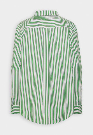 Tommy Hilfiger STRIPE Button-down blouse nola/spring lime STRIPE Блузка на пуговицах нола / весенний лайм